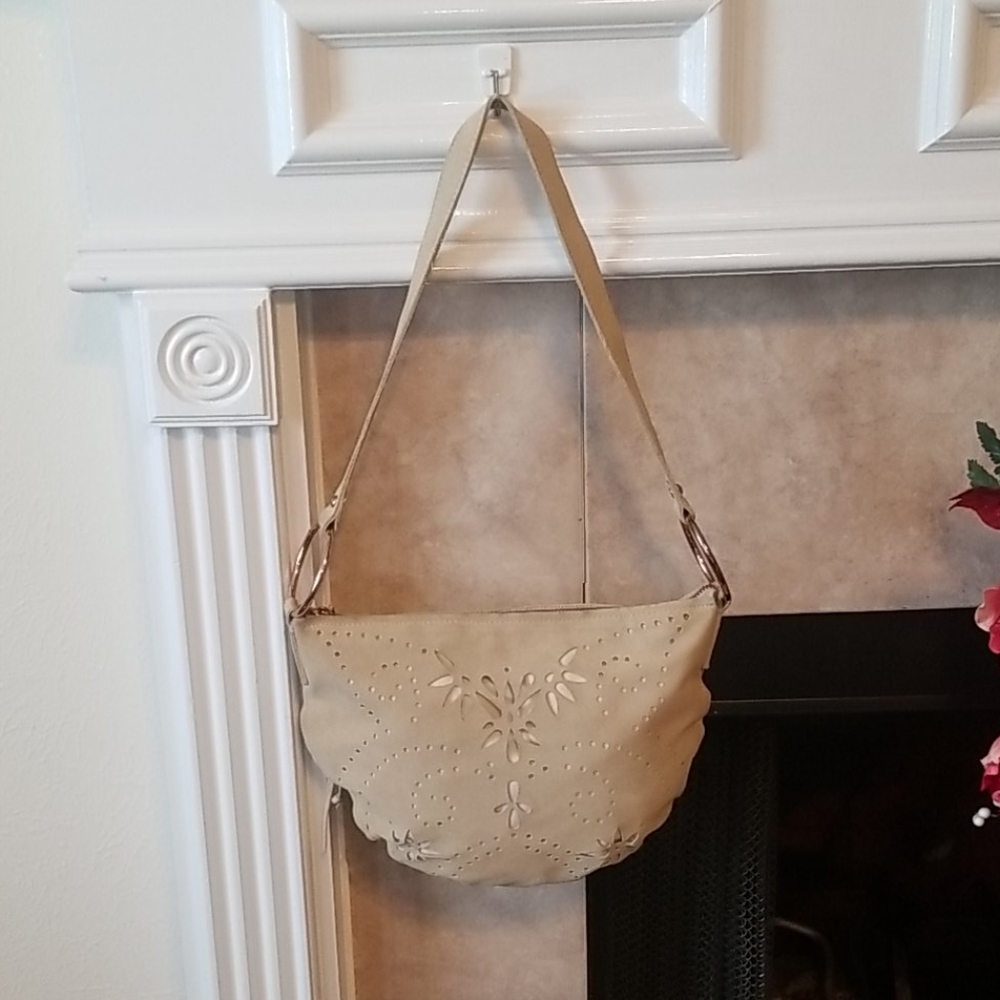 Vintage Guess Suade Shoulder Bag - Picture 3 of 6